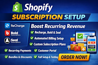 design shopify subscription recharge membership store vox