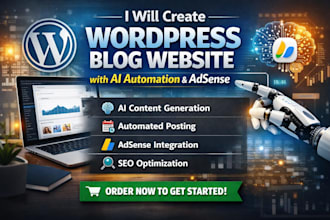 design wordpress blog with ai content adsense setup