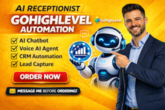 build ghl ai receptionist go high level ai chatbot gohighlevel voice agent