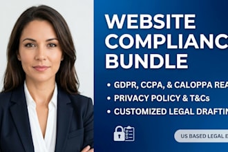 draft your website privacy policy and terms and conditions