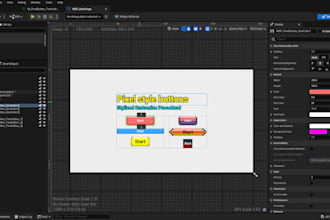 construct game ui or software ui on umg in unreal engine