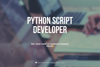 create a custom python script or cli application for you