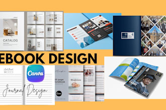 design, format your senior yearbook brochures magazines memory book canva ebook