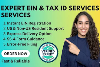 get your irs ein number and tax id for llc, US and non US residents