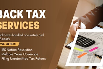 prepare and file your back taxes and unfiled tax returns