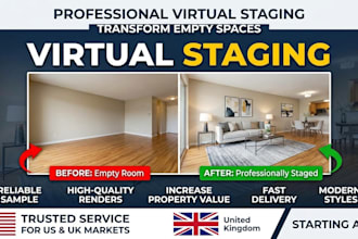 do realistic virtual staging for real estate photos