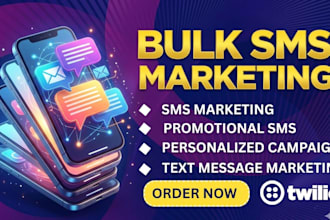 send bulk SMS marketing campaign text message or email blast and bulk sms