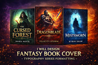 design dark fantasy book cover fantasy book cover typography series formatting