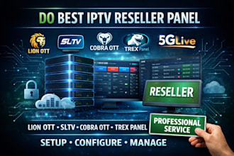 create reseller panel for strong 8k, trex,mega ott, lion ott,b1g, zen4k, dream4