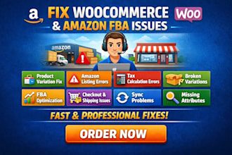 fix woocommerce amazon fba listing product variation problem taxes error