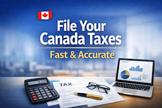 prepare and file your canada t1, t2 tax returns and business registration