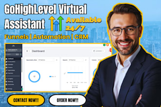 be your gohighlevel virtual assistant for gohighlevel setup and ghl pipeline pro