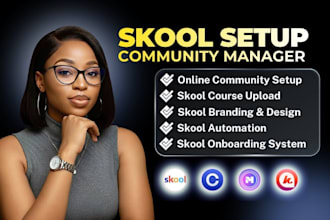 do skool community, skool online course, skool course upload, skool automation