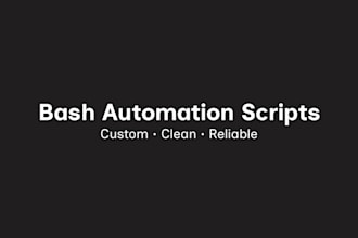 write a custom bash script to automate your linux tasks