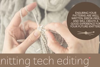 tech edit your knitting pattern