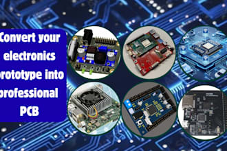 convert your electronics prototype into professional pcb design
