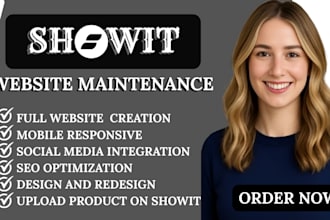 website maintenance, web developer, showit seo, showit website design, redesign