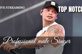 be your male singer, gospel singer, christian song and country vocalist