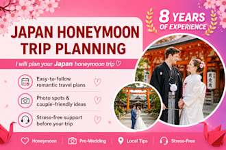 help plan your japan honeymoon and pre wedding trip