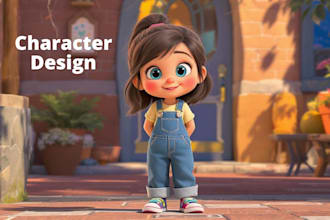 draw 3d children book illustration, children story book, kids book cover for KDP