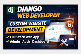 develop full stack web app using django