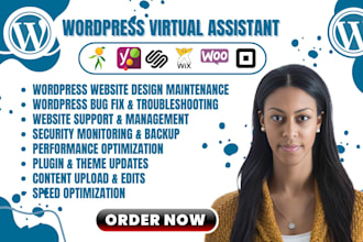 wordpress virtual assistance worpress help website maintenance wordpress support