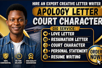 write apology court character letter resignation letter business visa letter