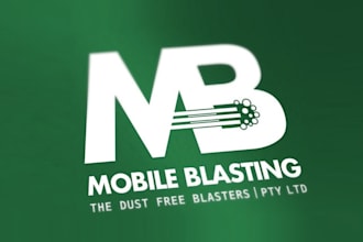 make environmentally friendly wet blasting business logo
