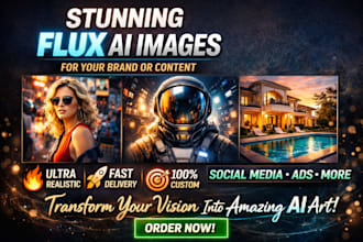 generate high quality flux ai images for ads social media and design