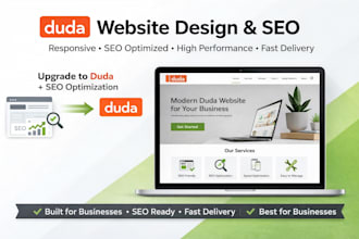 do duda website design, duda redesign, duda builder and duda seo expert