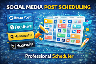 schedule your social media post via recurpost feedhive nepoleoncat hootsuite