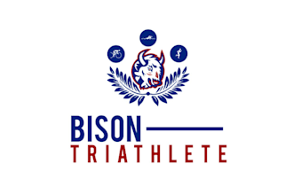 create a powerful logo for a triathlon team training