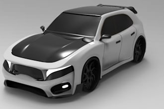 design 3d car parts in solidworks, fusion 360 and deliver stl, step, iges files
