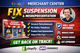 fix google merchant center issues misrepresentation optimization reapprove