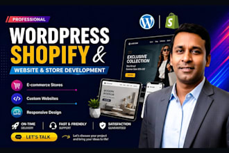 do shopify dropshipping ecommerce website, custom wordpress website development
