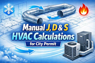 do manual j, manual d, and manual s calculations for city permit