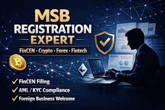 do fincen msb registration, aml kyc compliance for crypto, forex and fintech