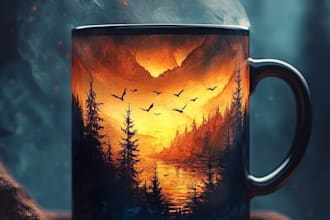 draw a mug or coffee mug design