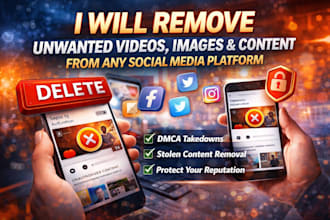 provide fast and professional content takedown