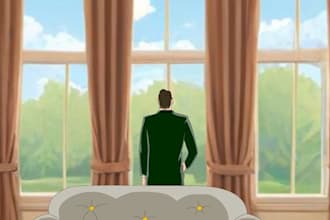 create a compelling 2d animation based on your description