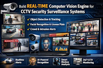 build real time computer vision engine for cctv security surveillance systems