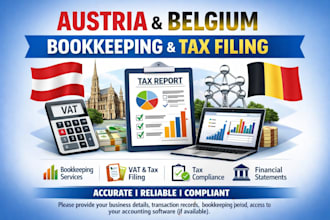 do austria and belgium bookkeeping, tax filing and tax compliance