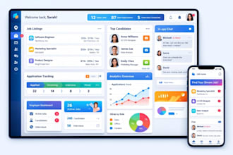 develop job marketplace on bubble with job posting, application, filters, chat