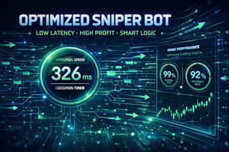 develop a high speed solana sniper bot and telegram copy trading bot