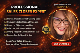 be sales closer lead generation expert sales rep