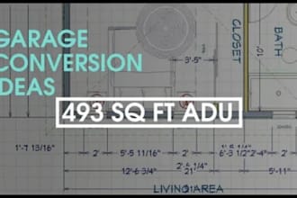 adu floor permit plans garage conversion backyard units  california
