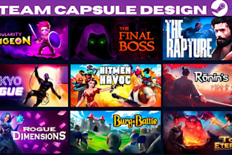 do steam capsule game art illustration design steam banner game concept art