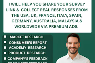 conduct online survey market research with targeted respondents in france italy