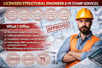 licensed structural engineer, pe stamp for north carolina, tennessee, colorado