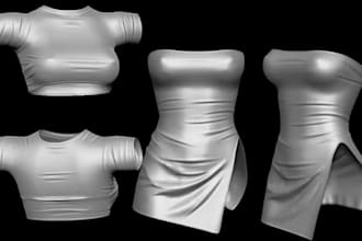 create custom 3d avatars, 3d clothing and assets for second life